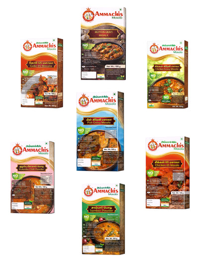 Ammachis Women’s Day Special – 7 Masala Combo (75g x 7)