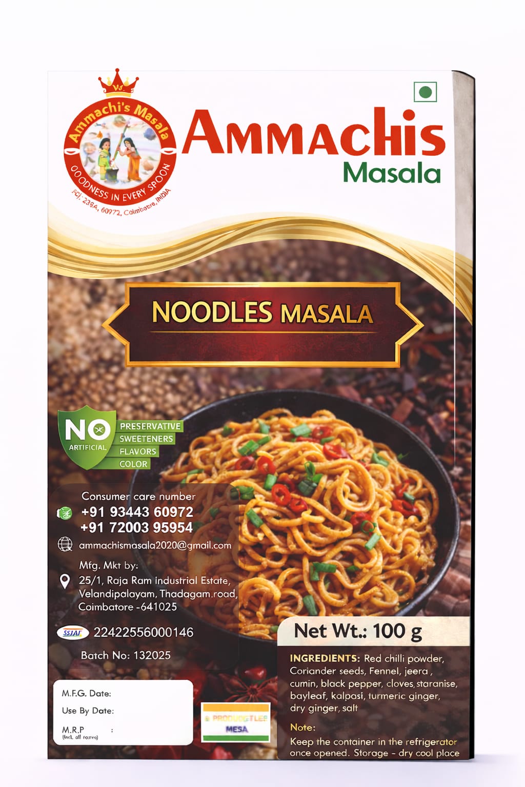 Noodles masala